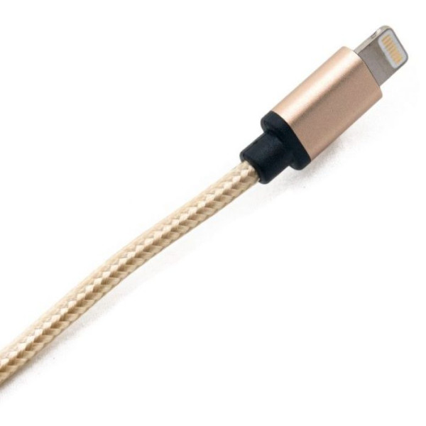 Кабель Extradigital USB - Lightning iPhone SE, 6, 6S, 7, 7 Plus, 1m, Gold